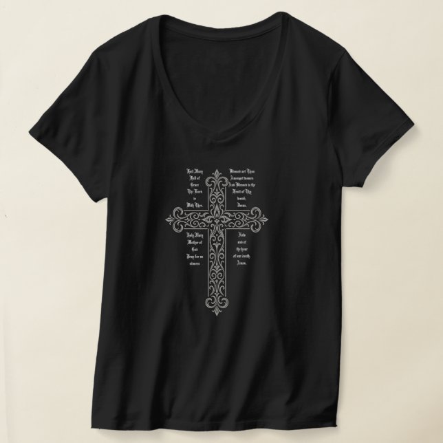 Mother Mary and the Holy Trinity T-Shirt (Laydown)