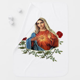 Mother MAry Baby Blanket