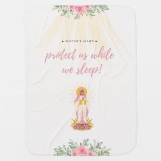 Mother Mary Baby Blanket