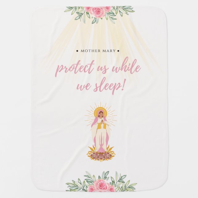 Mother Mary Baby Blanket (Front)