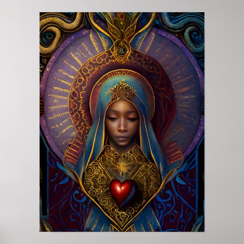  Mother Mary Black Madonna Poster