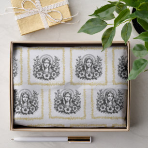 Mother Mary Catholic Christian Faith-Inspired  Tissue Paper