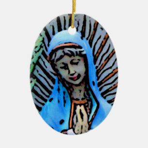 Mother Mary Ceramic Ornament