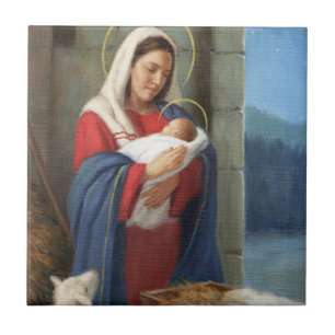Mother Mary Ceramic Tile