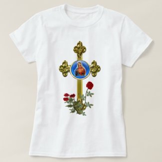 Mother Mary Cross t-shirts