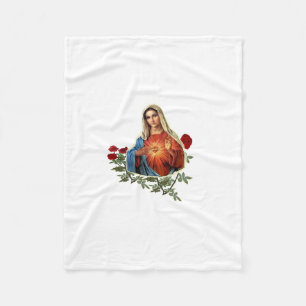 Mother MAry Fleece Blanket