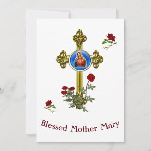 Mother Mary Holiday Card