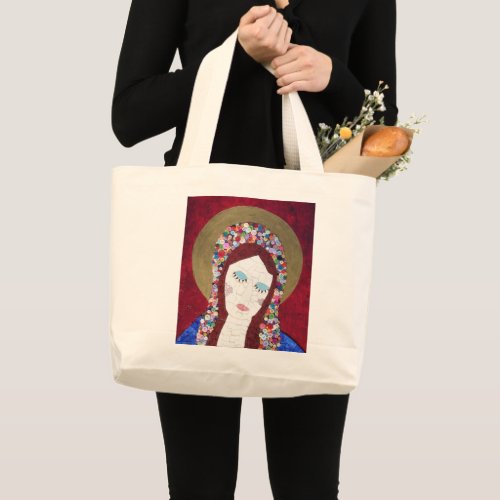 Mother Mary Large Tote Bag