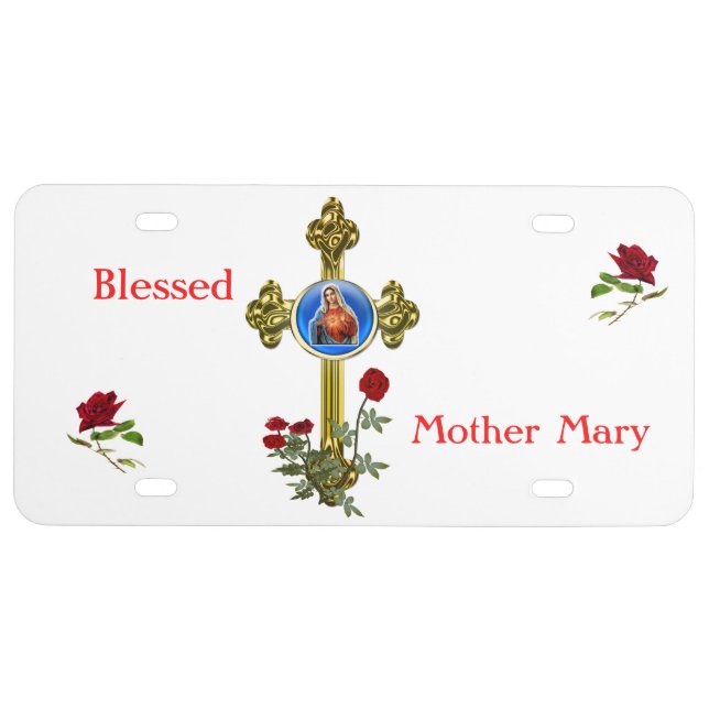 Mother Mary licence plate (Front)