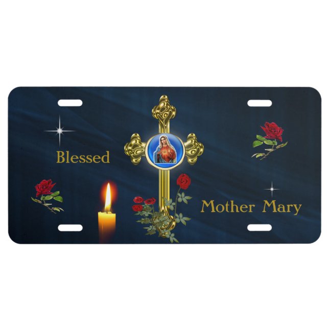 Mother Mary License Plate (Front)