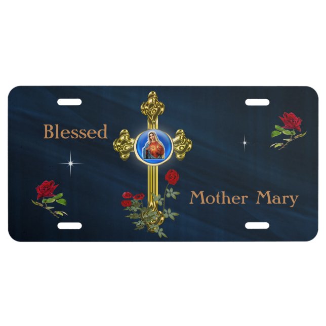 Mother MAry License Plate (Front)