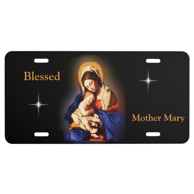 Mother Mary License Plate (Front)