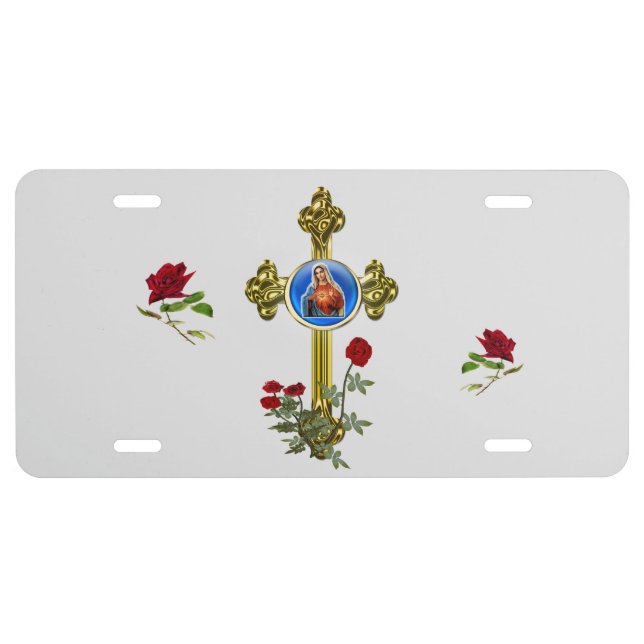 Mother Mary License Plate (Front)