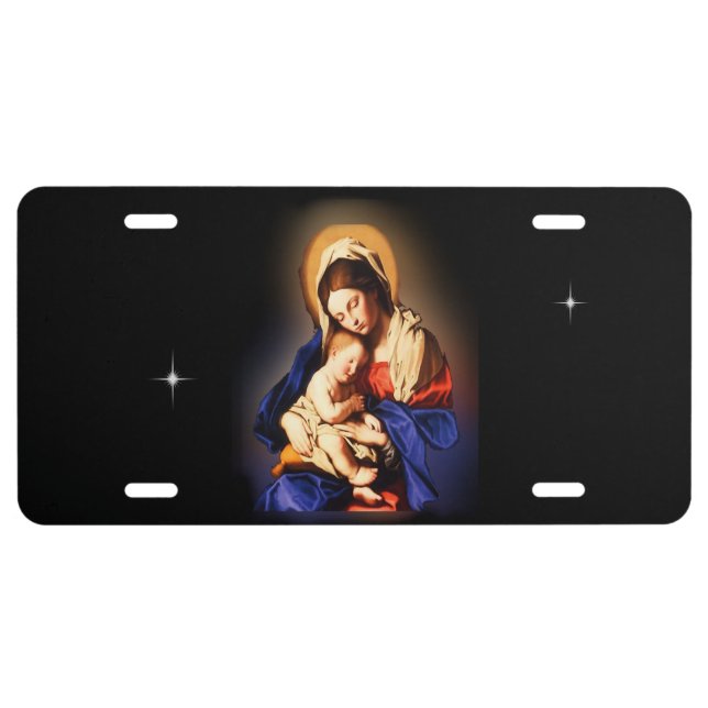 Mother Mary License Plate (Front)