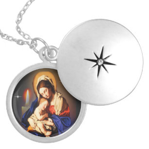 Mother Mary Locket Necklace