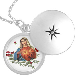 Mother Mary Locket Necklace