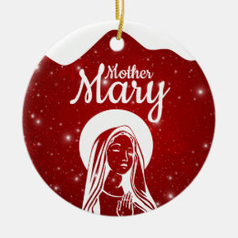 Mother Mary Matthew 1:18 Holy Ghost Passage ⛪️ 🎄 Ceramic Ornament
