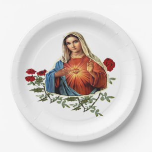  mother mary paper plates