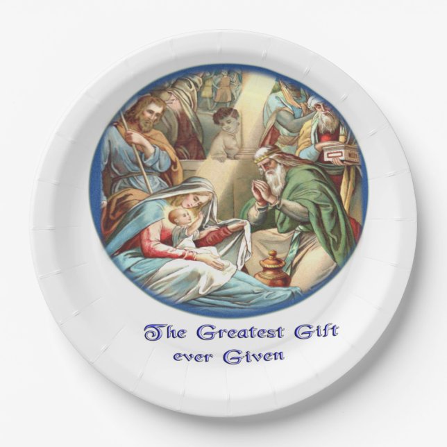 Mother Mary Paper Plates (Front)