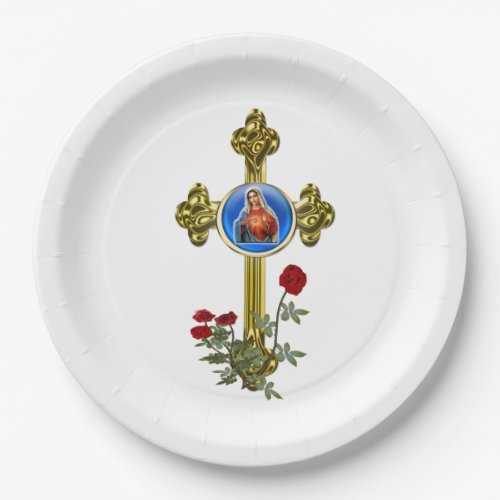 Mother MAry Paper Plates