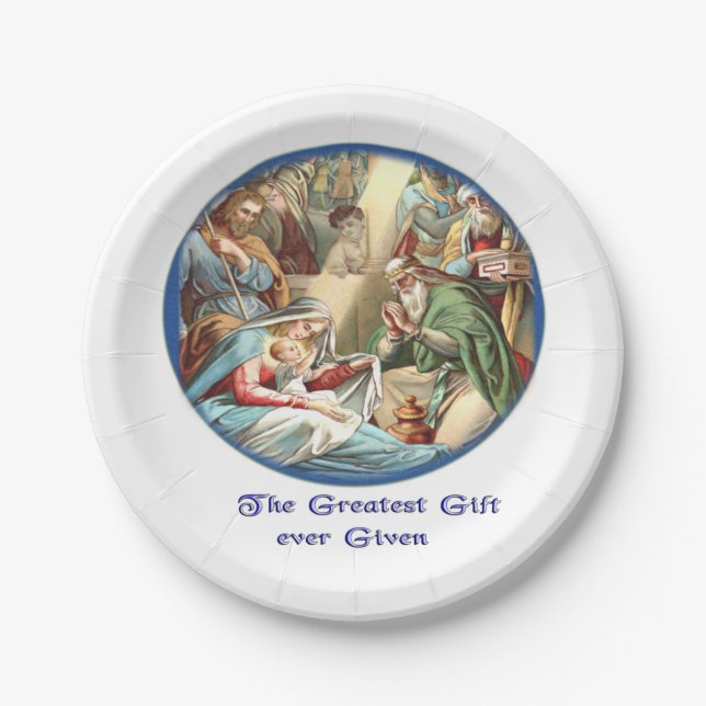 Mother Mary Paper Plates (Front)