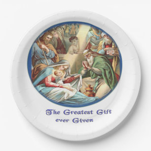 Mother Mary Paper Plates