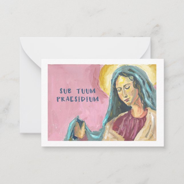 Mother Mary prayer card (Front)
