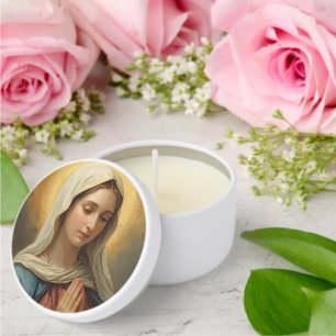 Mother Mary - Religious Occasions  Mini Candle Favors