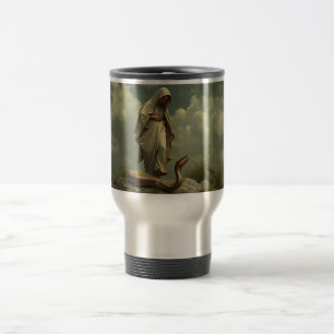 Mother Mary Treading Upon the Serpent Travel Mug