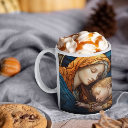 Mother Mary with Baby Jesus version 12 Coffee Mug