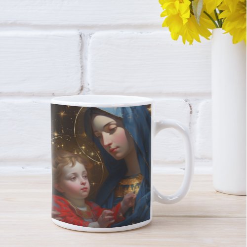 Mother Mary with Baby Jesus version 24 Coffee Mug