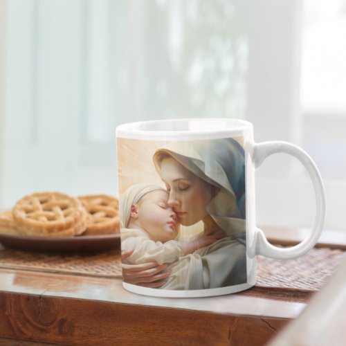 Mother Mary with Baby Jesus version 2 Coffee Mug