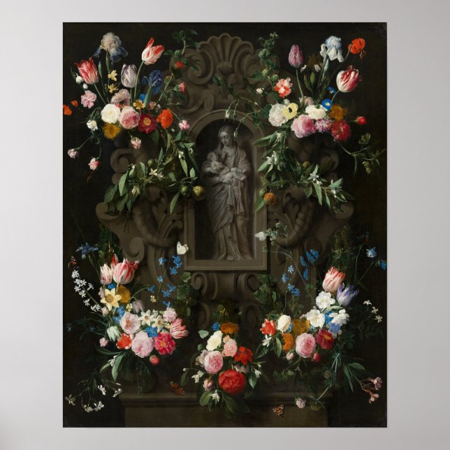 Mother Mary with Child Jesus Sacred Art Poster (Front)