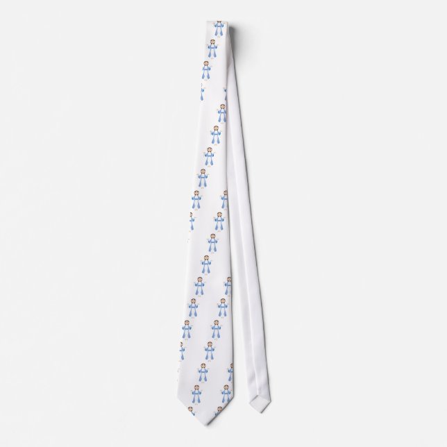 Mother Mary with Rosary Neck Tie (Front)