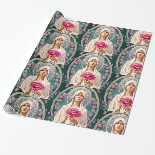 Mother mary Wrapping paper (Unrolled)