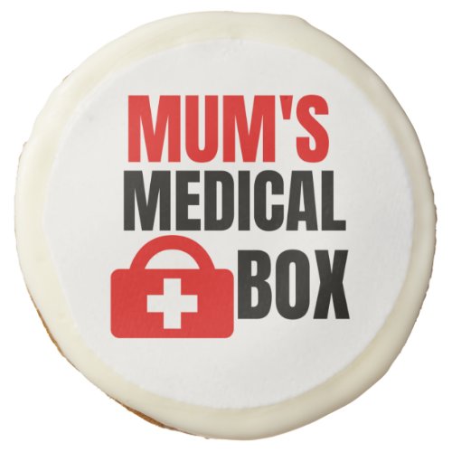 Mother medical kit   square sticker sugar cookie