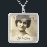 Mother Memorial Photo Charm Wedding Bouquet Silver Plated Necklace<br><div class="desc">Lovely idea if you're a bride who has lost someone special and wish they could be with you on your wedding; this charm can be added to your bouquet in memory of them. It comes with a necklace so you can have it as a keepsake and continue to wear it...</div>