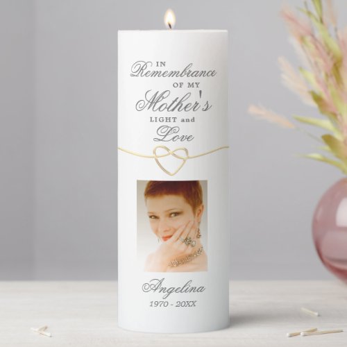 Mother Memorial Pillar Candle