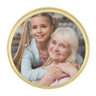 mother Memorial Wedding Photo Lapel Pin