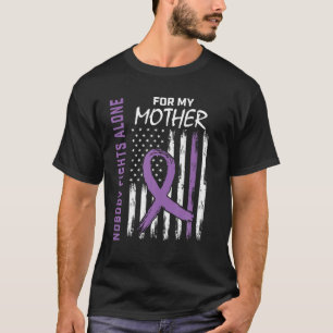 Mother Mom Alzheimers Awareness Flag Dementia Fami T-Shirt