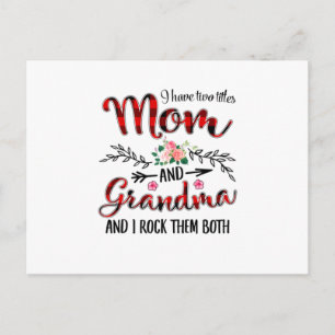Mother Mom And Grandma Birthday Postcard
