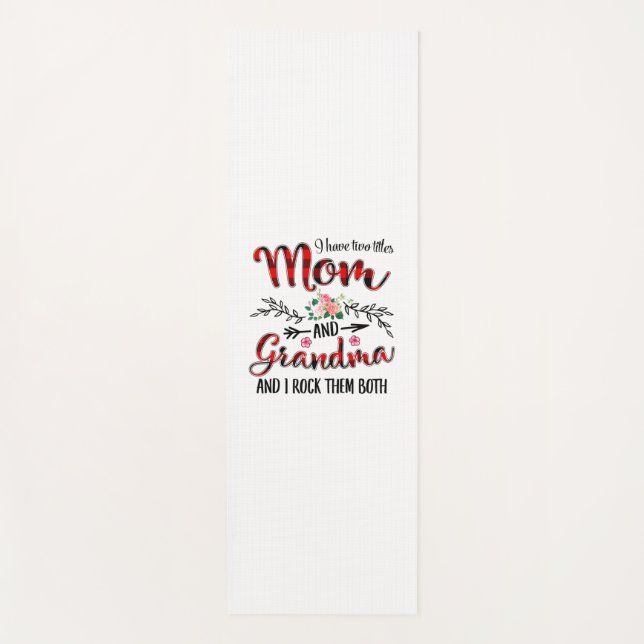 Mother Mom And Grandma Birthday Yoga Mat (Front)