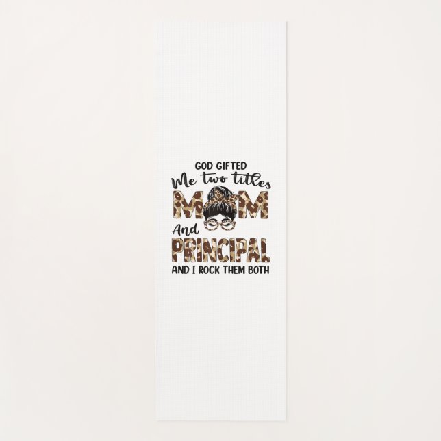 Mother Mom And Principal Mothers Birthday Yoga Mat (Front)