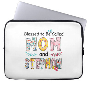 Mother Mom And Stepmom Birthday Laptop Sleeve