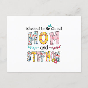 Mother Mom And Stepmom Birthday Postcard