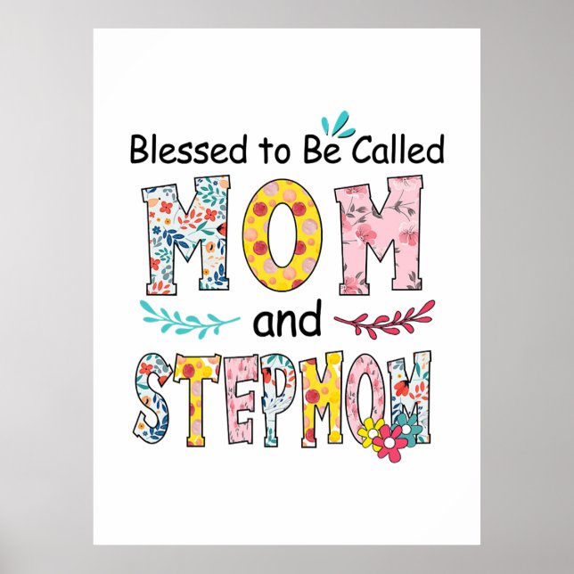 Mother Mom And Stepmom Birthday Poster (Front)