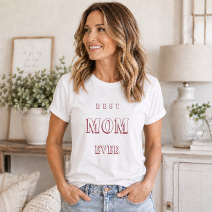 Mother mom best ever pink Tri-Blend shirt
