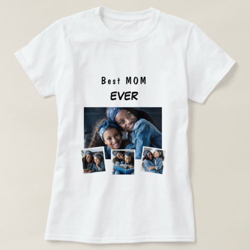 Mother mom family photo collage T_Shirt
