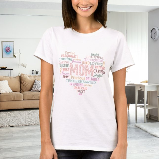 Mother mom heart word art T-Shirt (Creator Uploaded)