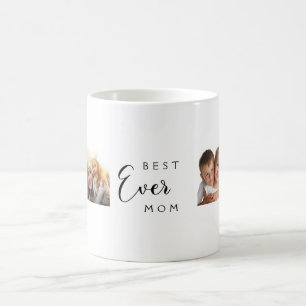 Mother mom photo collage white black coffee mug